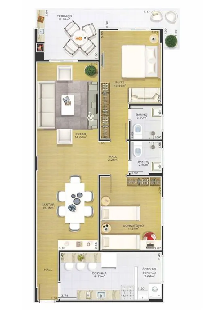 Apartamento, 2 quartos, 119 m² - Foto 5