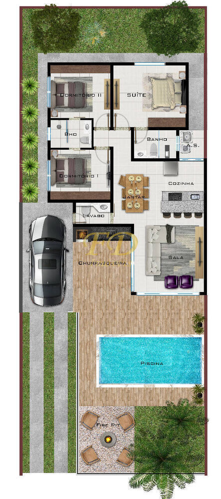 Casa, 3 quartos, 112 m² - Foto 3