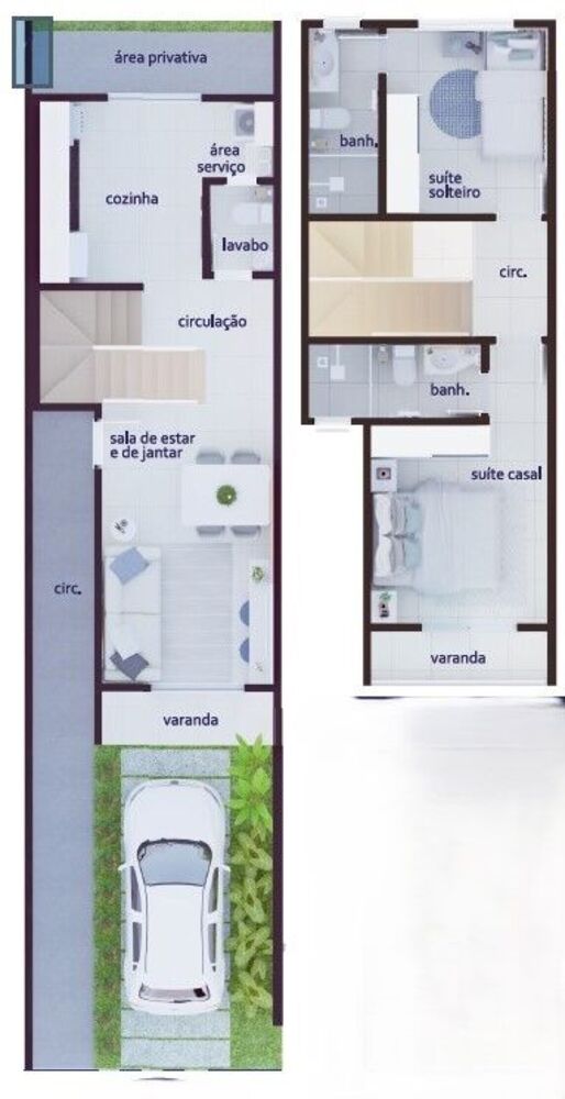 Casa, 2 quartos, 73 m² - Foto 3