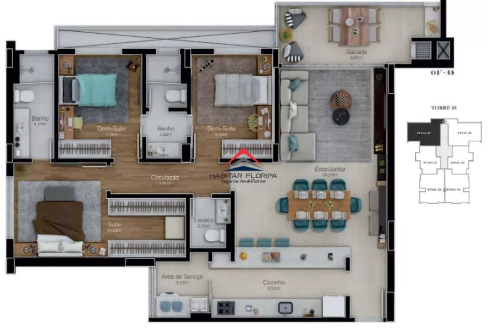 Apartamento, 2 quartos, 87 m² - Foto 12