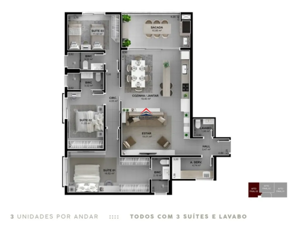 Apartamento, 4 quartos, 162 m² - Foto 20