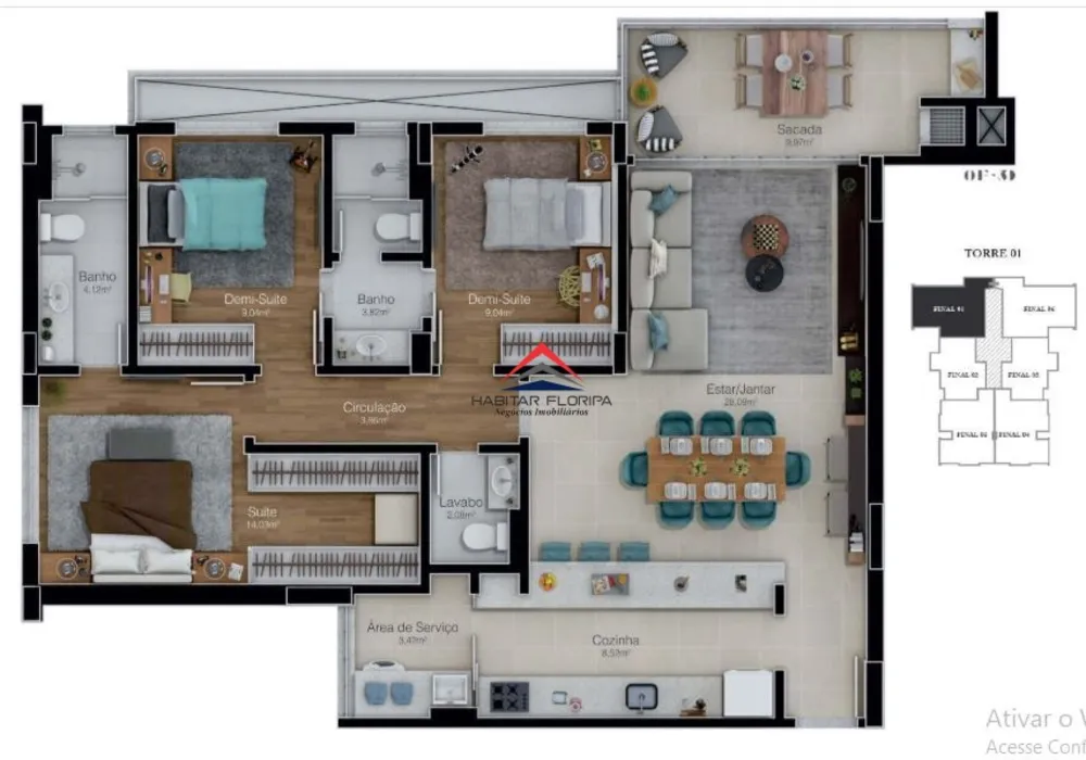 Apartamento, 3 quartos, 101 m² - Foto 18