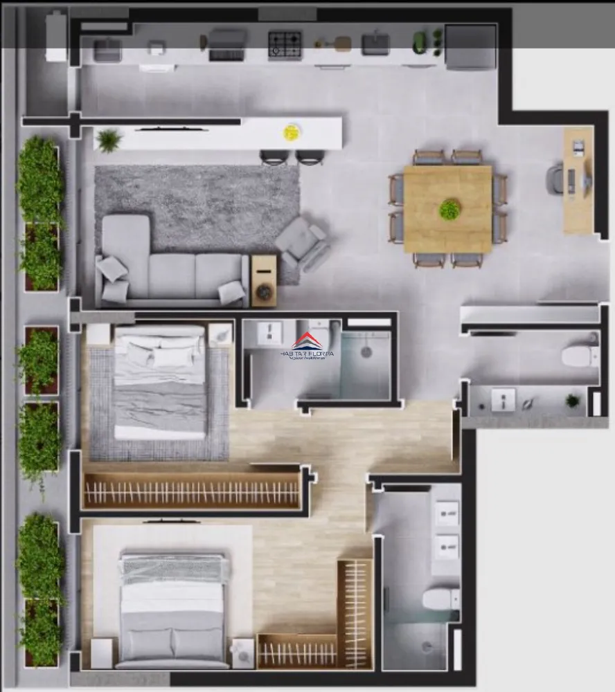 Apartamento, 2 quartos, 91 m² - Foto 13