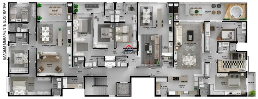 Apartamento, 3 quartos, 134 m² - Foto 24