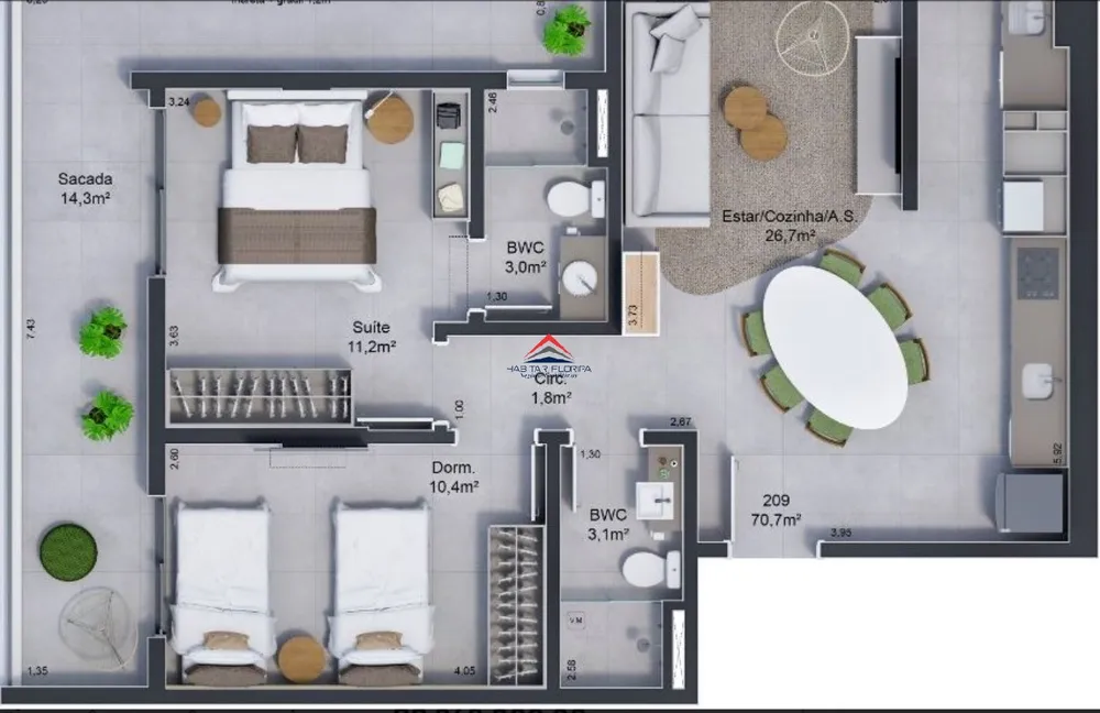 Apartamento, 2 quartos, 84 m² - Foto 23