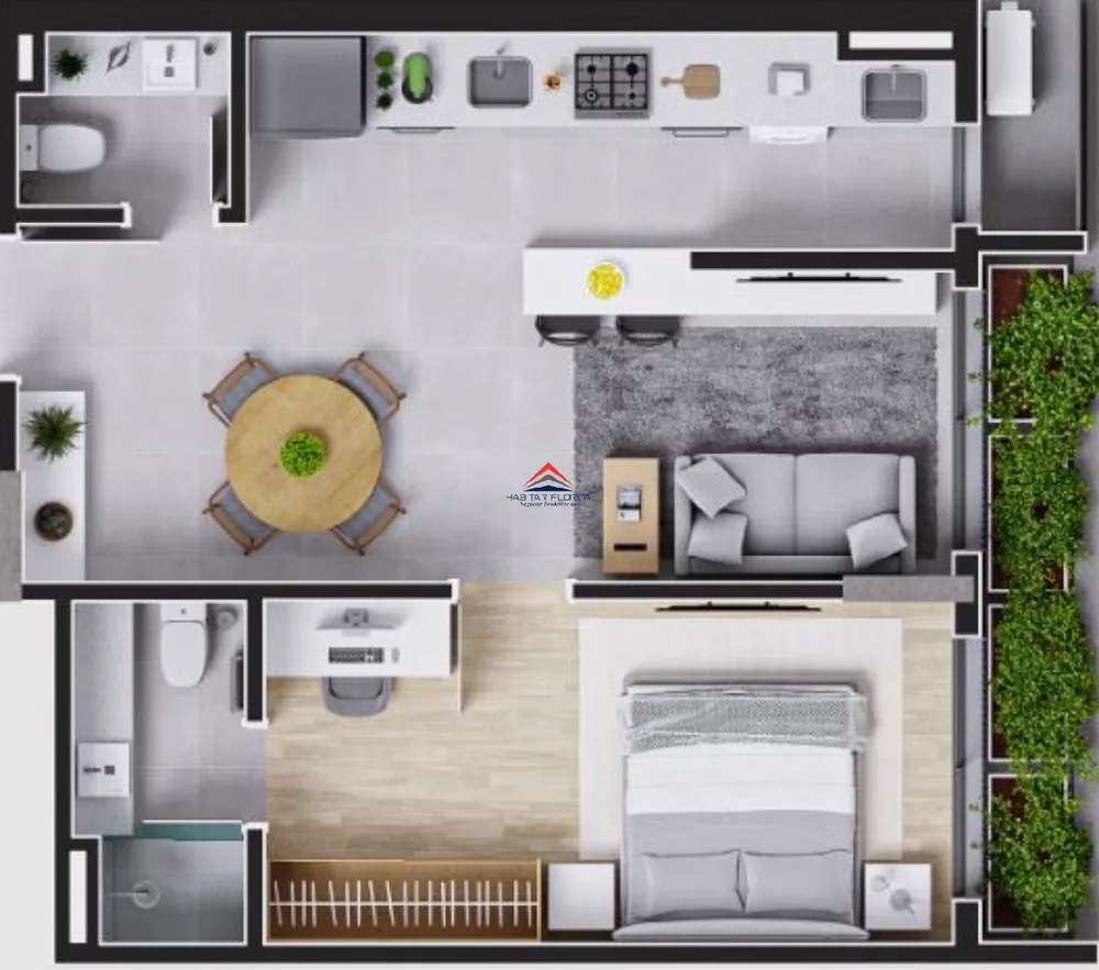 Apartamento, 1 quarto, 54 m² - Foto 16