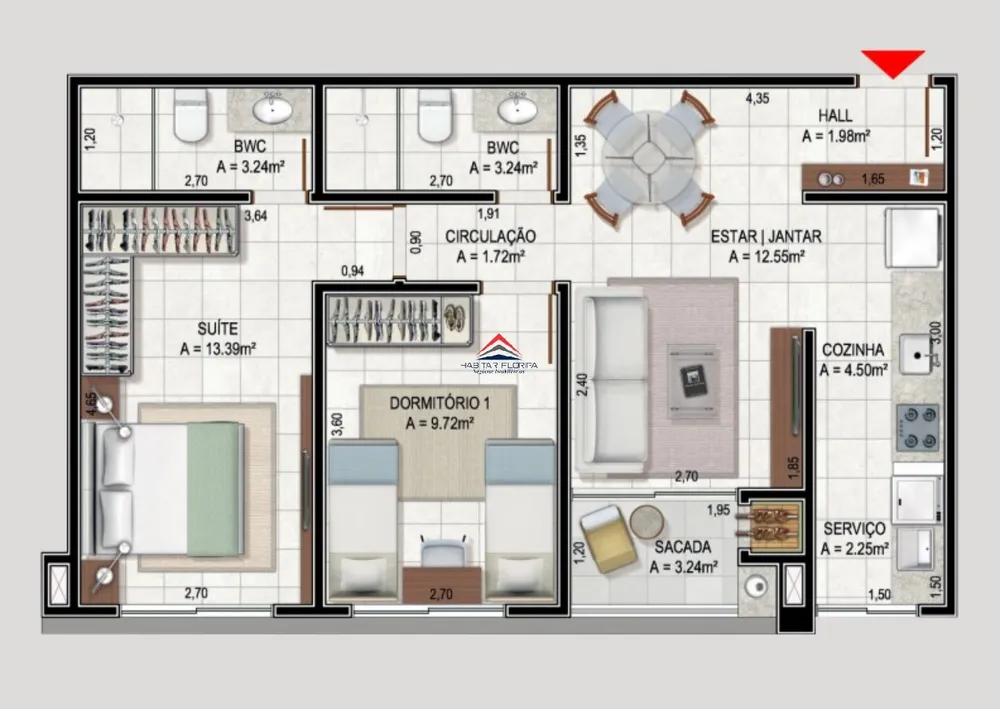 Cobertura, 2 quartos, 63 m² - Foto 28