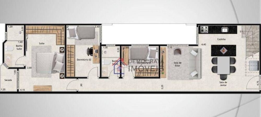 Cobertura, 3 quartos, 120 m² - Foto 2
