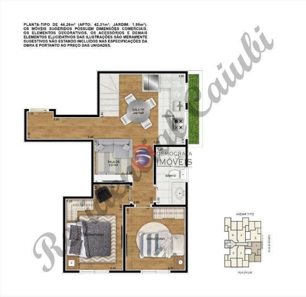 Apartamento, 2 quartos, 40 m² - Foto 9