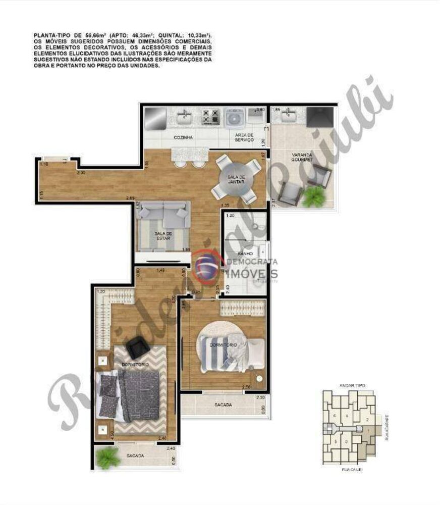 Apartamento, 2 quartos, 40 m² - Foto 10
