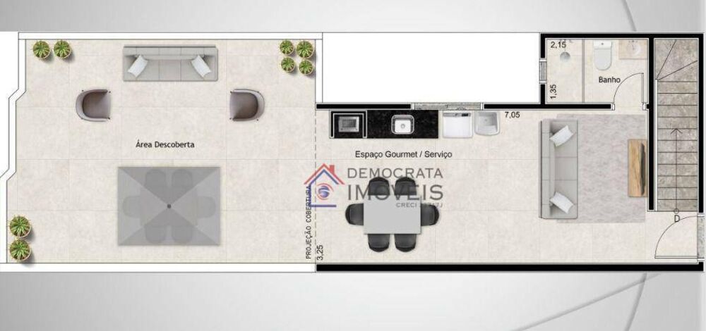 Cobertura, 2 quartos, 100 m² - Foto 1
