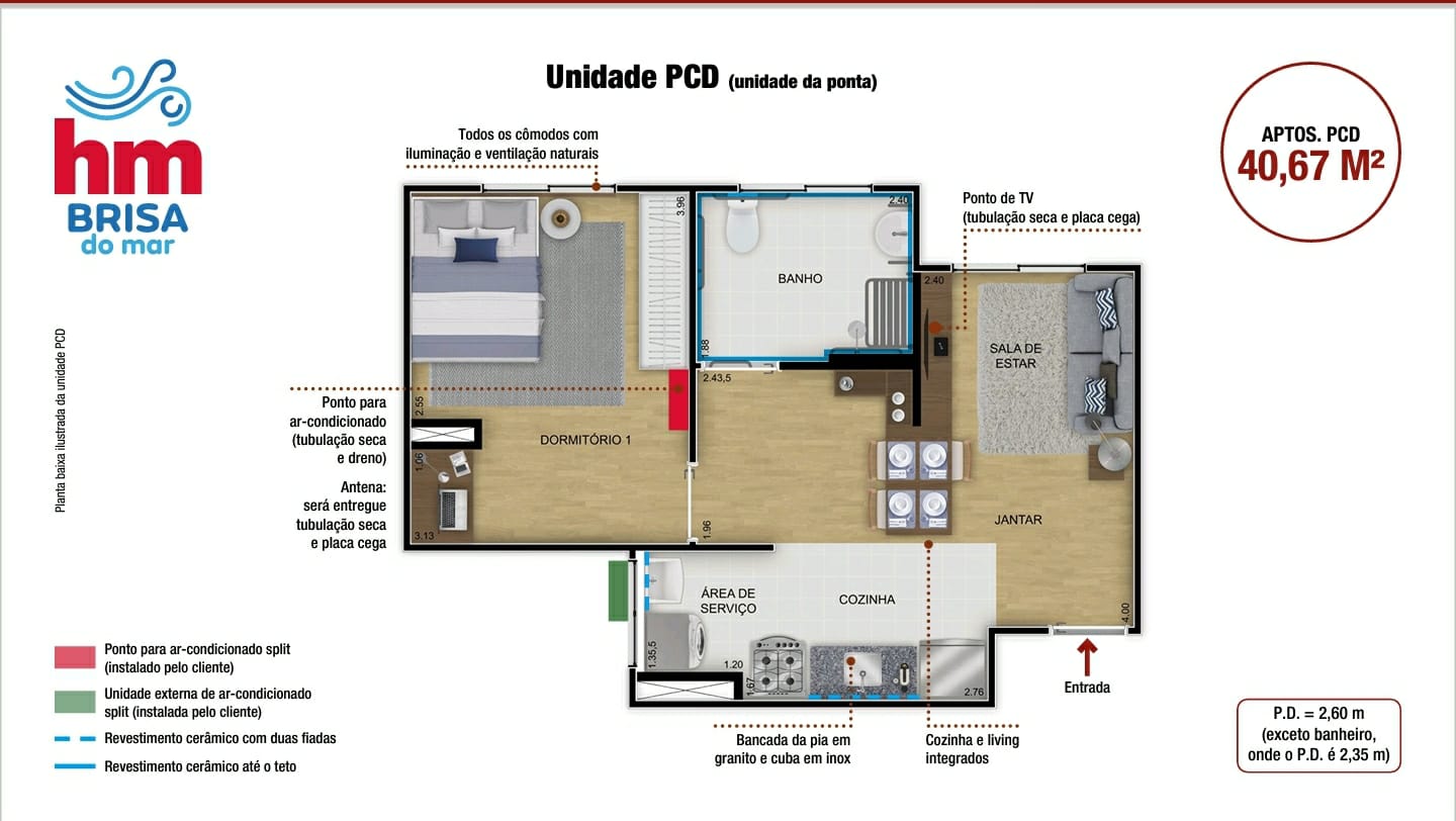 Apartamento à venda com 2 quartos, 40m² - Foto 6