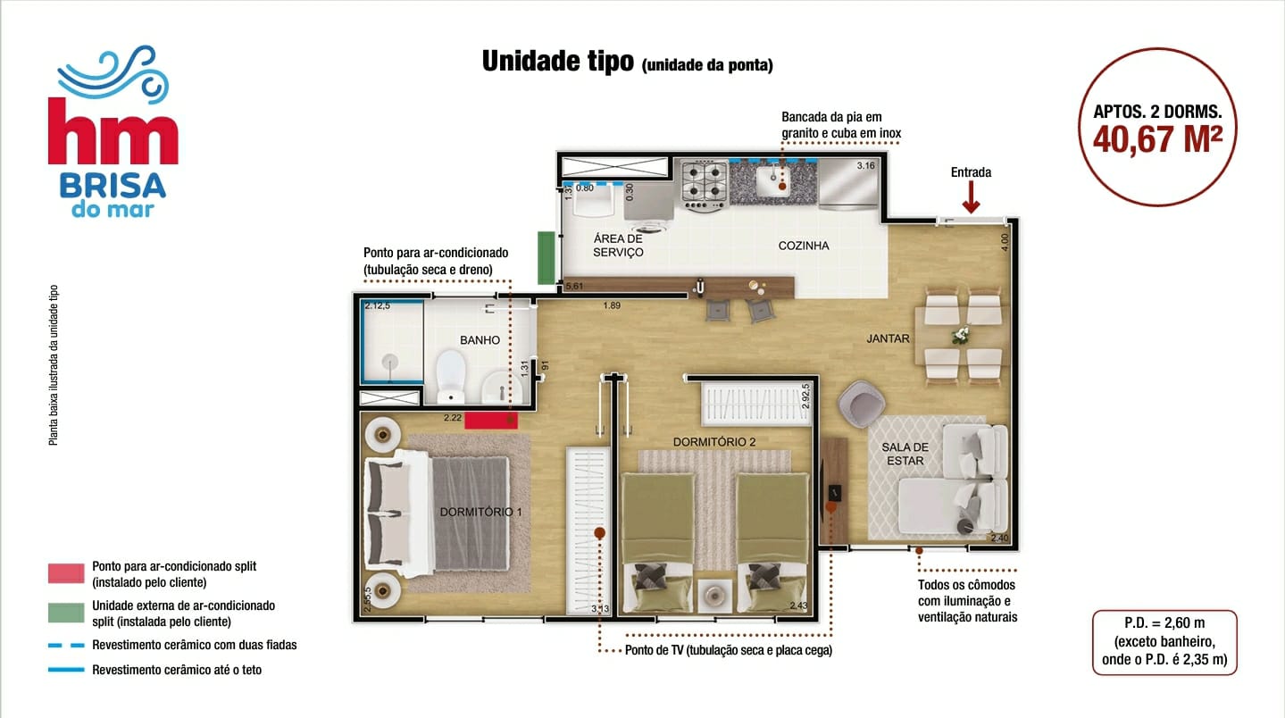 Apartamento à venda com 2 quartos, 40m² - Foto 9