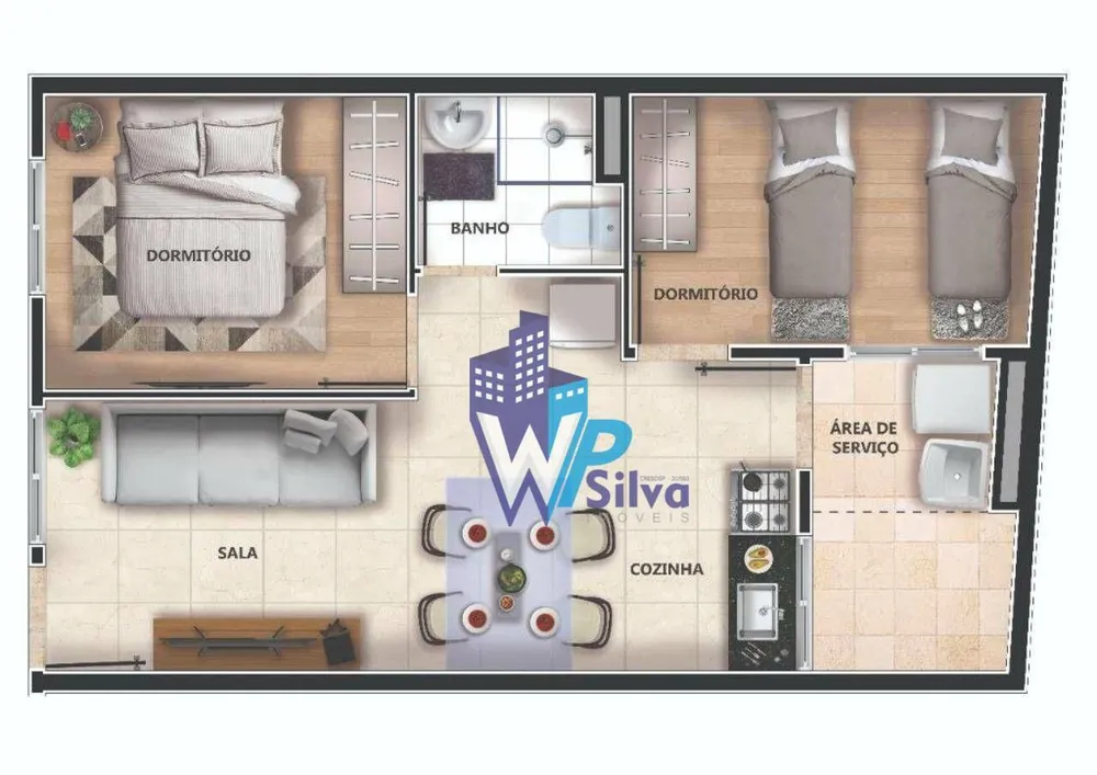 Apartamento, 2 quartos, 34 m² - Foto 12