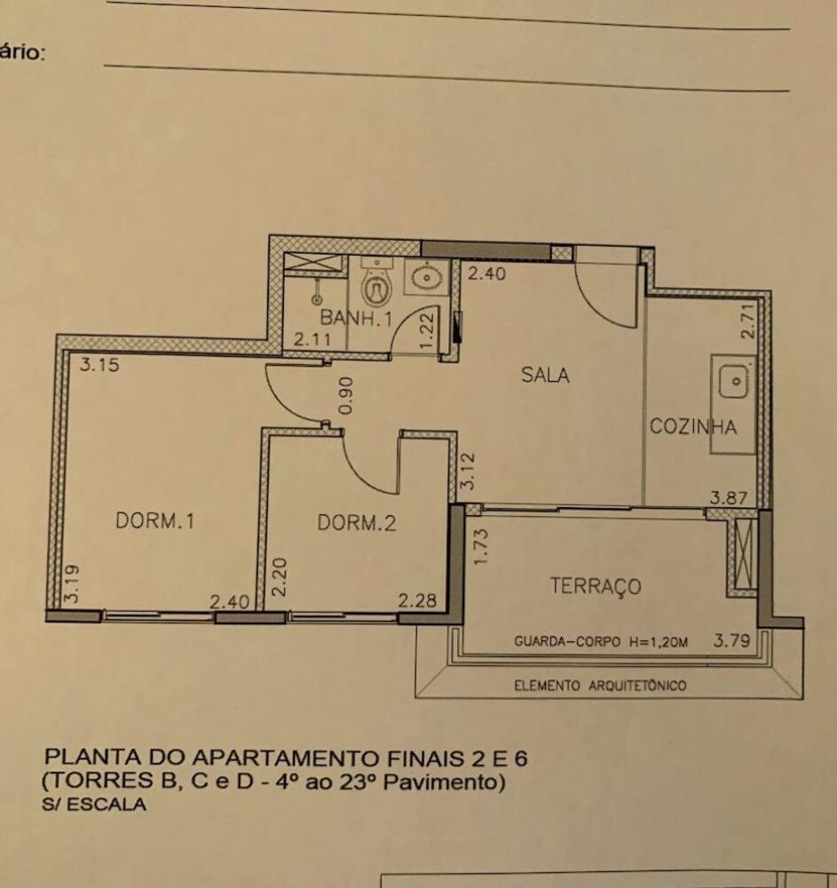 Apartamento, 2 quartos, 42 m² - Foto 1