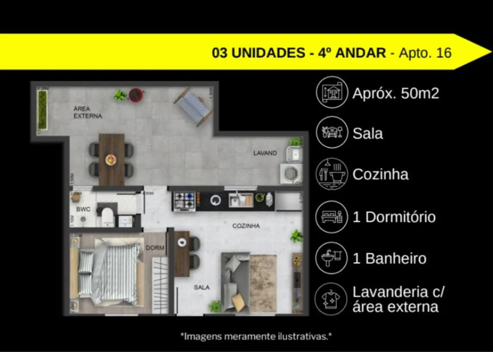 Apartamento, 2 quartos, 36 m² - Foto 10