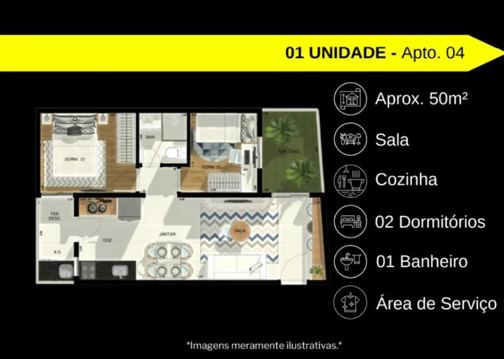 Apartamento, 2 quartos, 120 m² - Foto 6