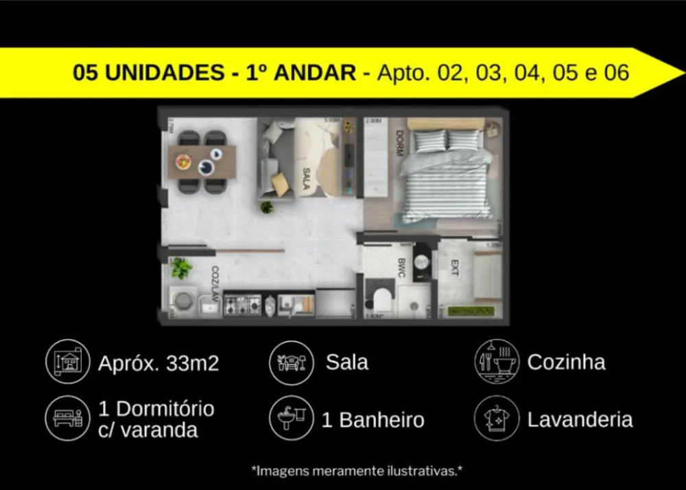Apartamento, 2 quartos, 27 m² - Foto 5