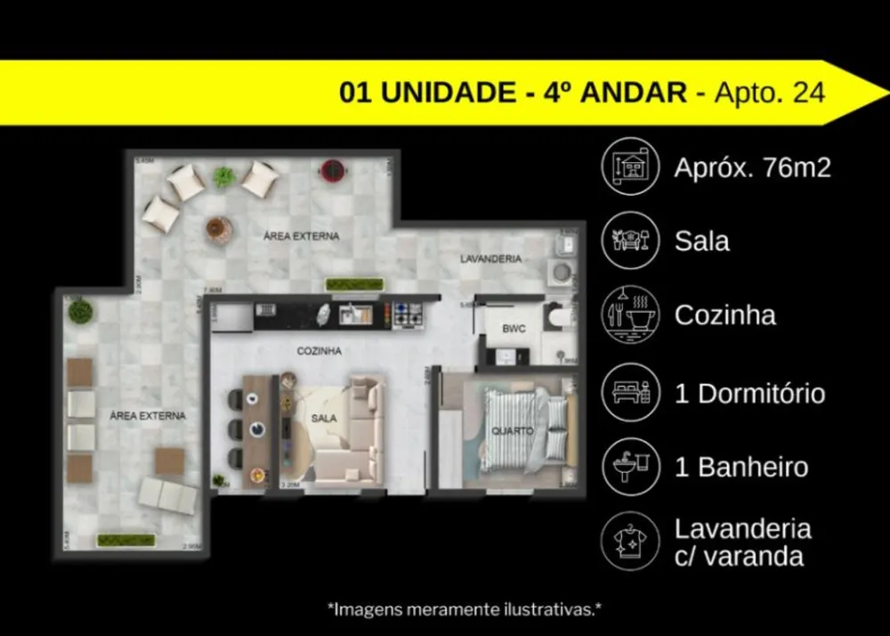 Apartamento, 2 quartos, 27 m² - Foto 10