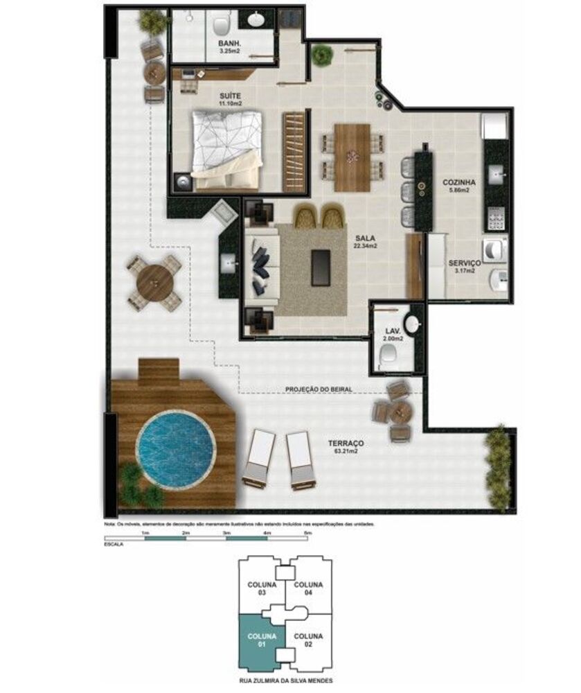 Apartamento à venda com 2 quartos, 105m² - Foto 14