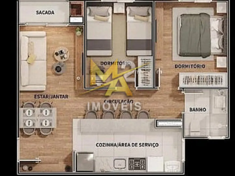 Apartamento, 2 quartos, 50 m² - Foto 16