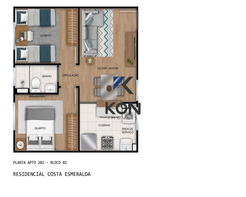 Apartamento, 2 quartos, 42 m² - Foto 4