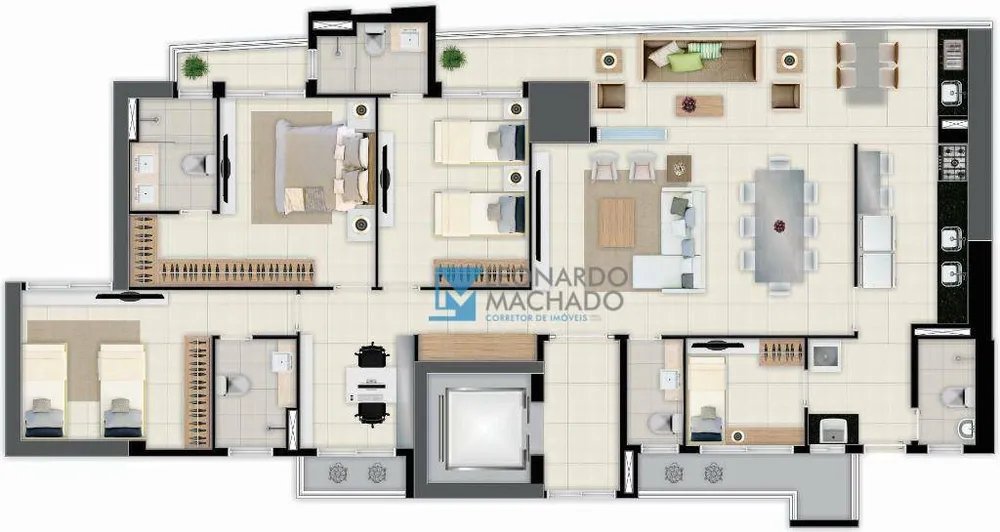 Apartamento, 3 quartos, 153 m² - Foto 2