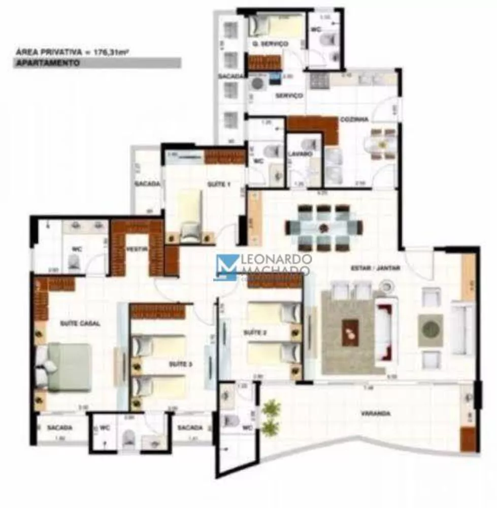 Apartamento, 4 quartos, 176 m² - Foto 24