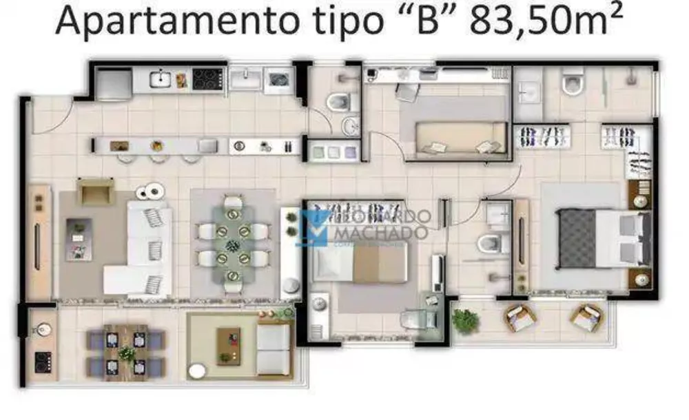 Apartamento, 2 quartos, 83 m² - Foto 21