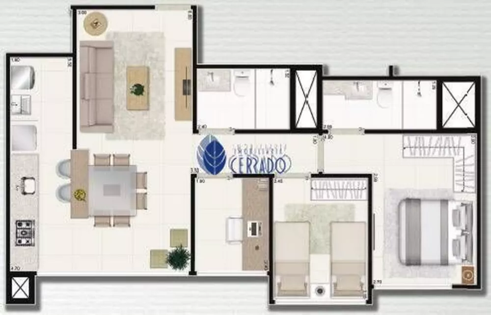 Apartamento, 2 quartos, 75 m² - Foto 11