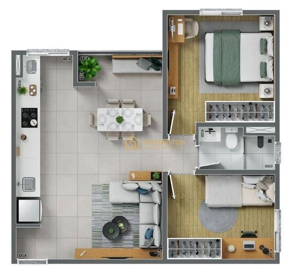 Apartamento, 2 quartos, 45 m² - Foto 11