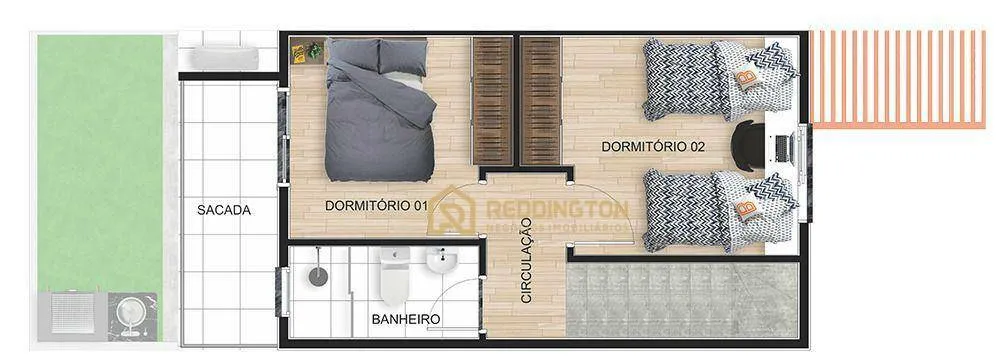 Casa, 2 quartos, 61 m² - Foto 6