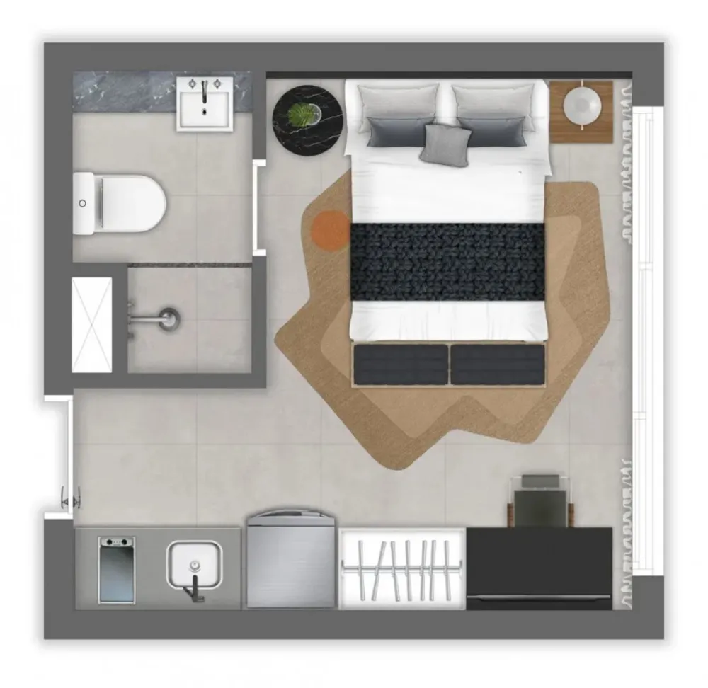 Casa, 1 quarto, 18 m² - Foto 1