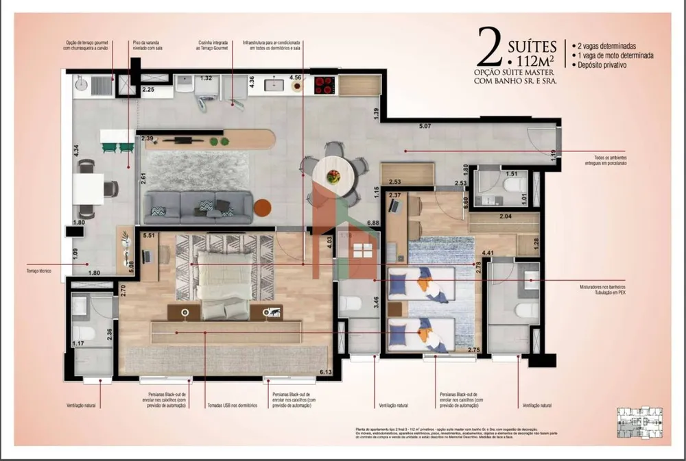 Apartamento, 2 quartos, 69 m² - Foto 6