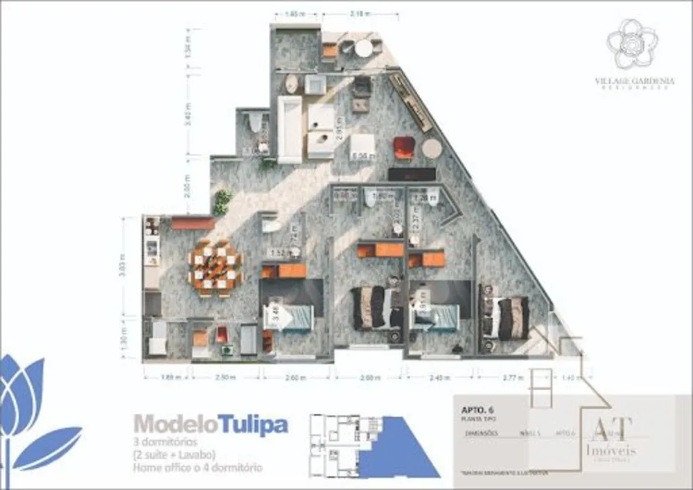 Apartamento, 2 quartos, 134 m² - Foto 3