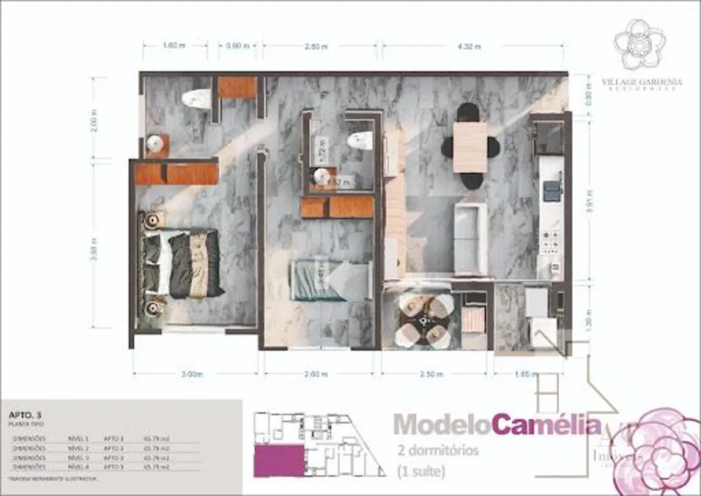 Apartamento, 2 quartos, 134 m² - Foto 1