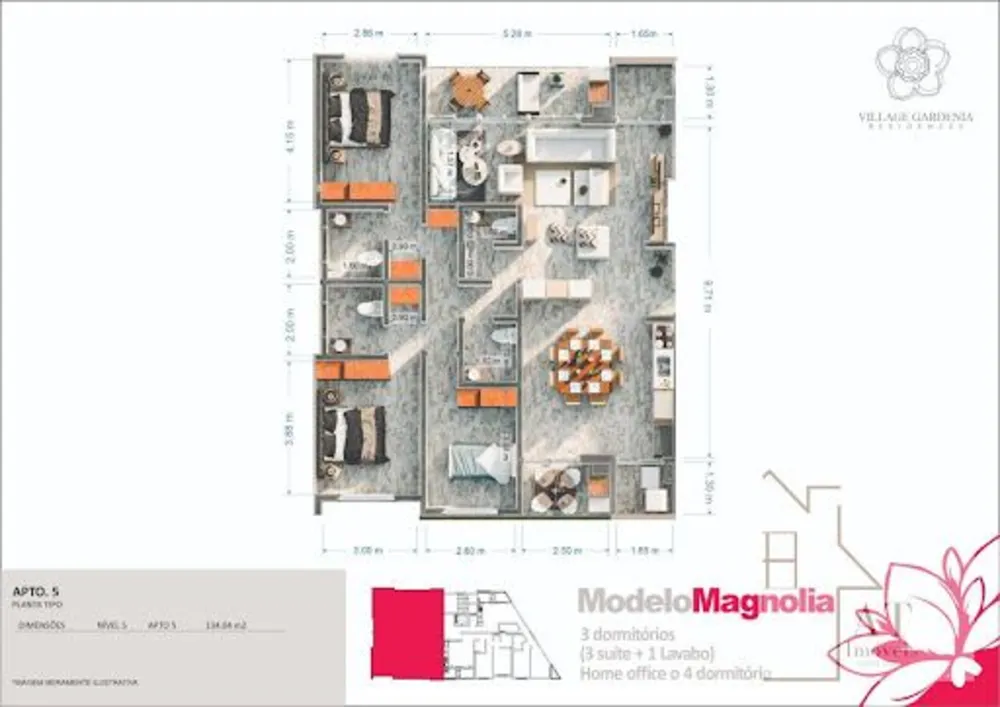 Apartamento, 2 quartos, 134 m² - Foto 9
