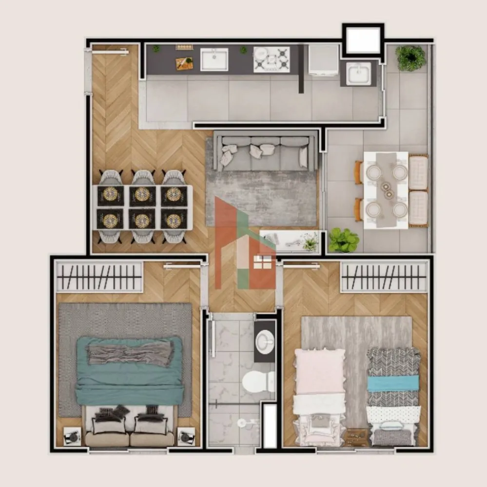 Apartamento, 2 quartos, 50 m² - Foto 11