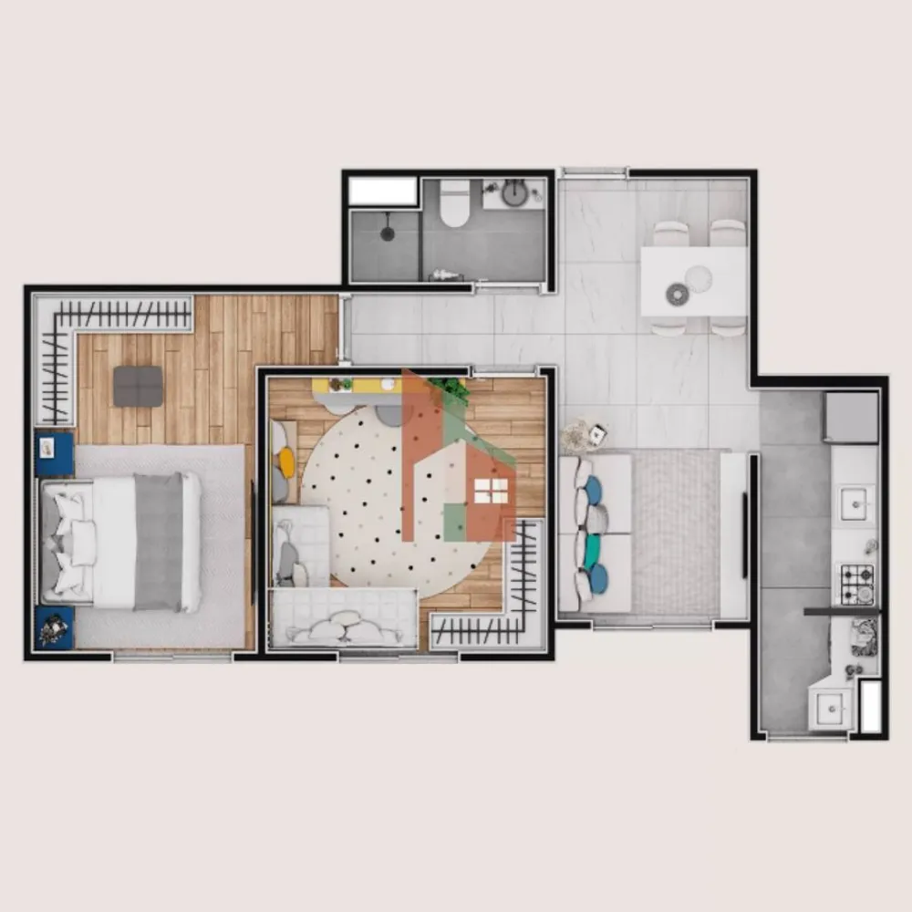 Apartamento, 2 quartos, 50 m² - Foto 5