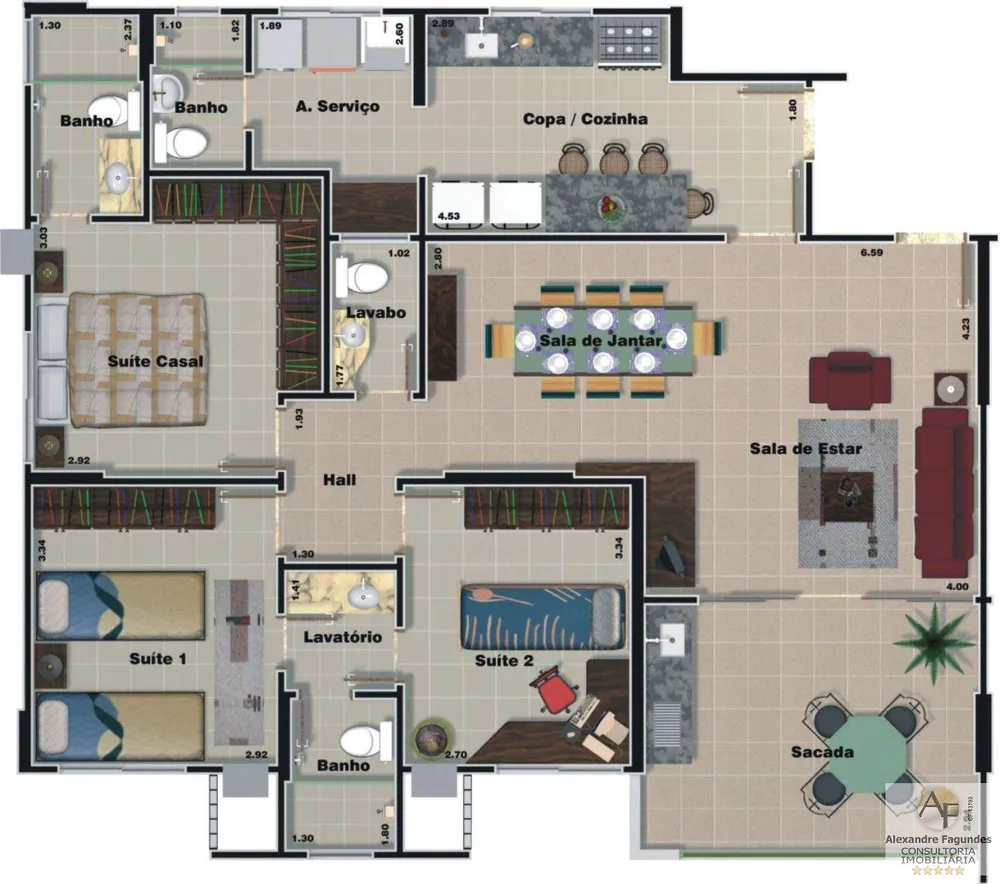 Apartamento, 3 quartos, 105 m² - Foto 2