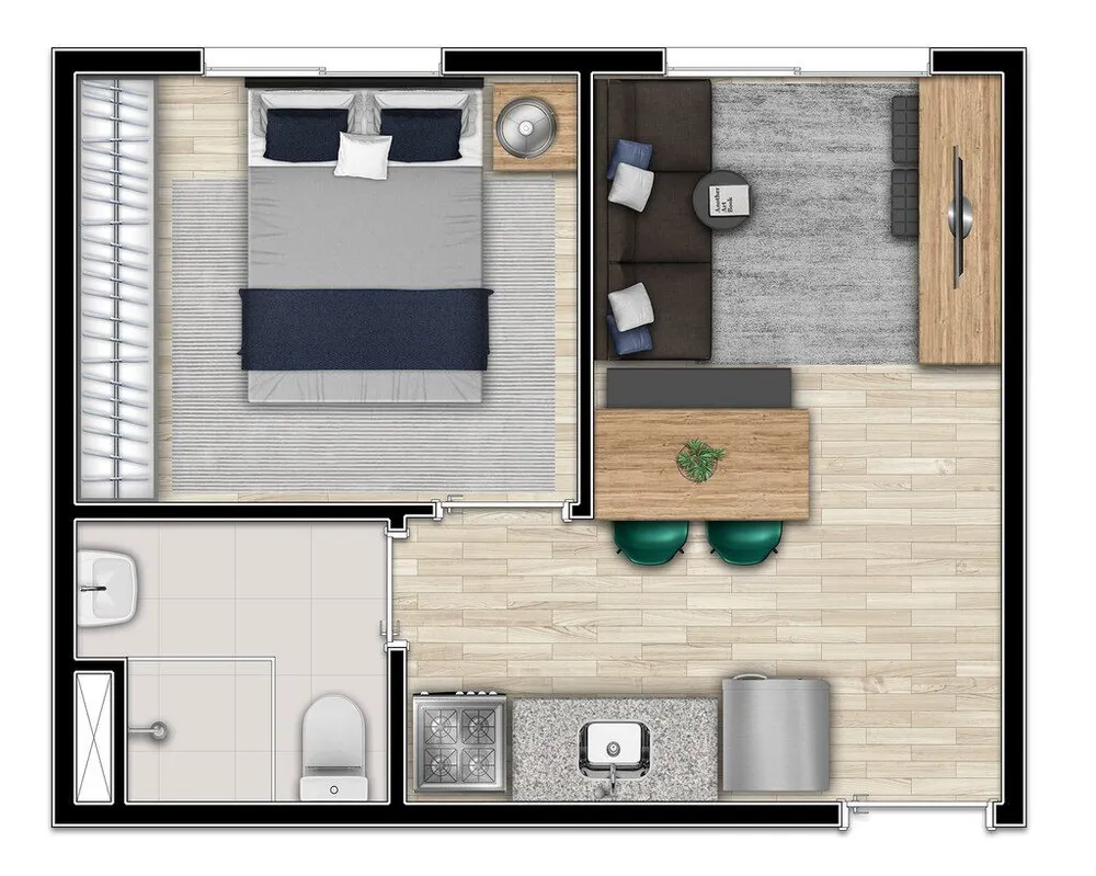 Apartamento, 2 quartos, 31 m² - Foto 8