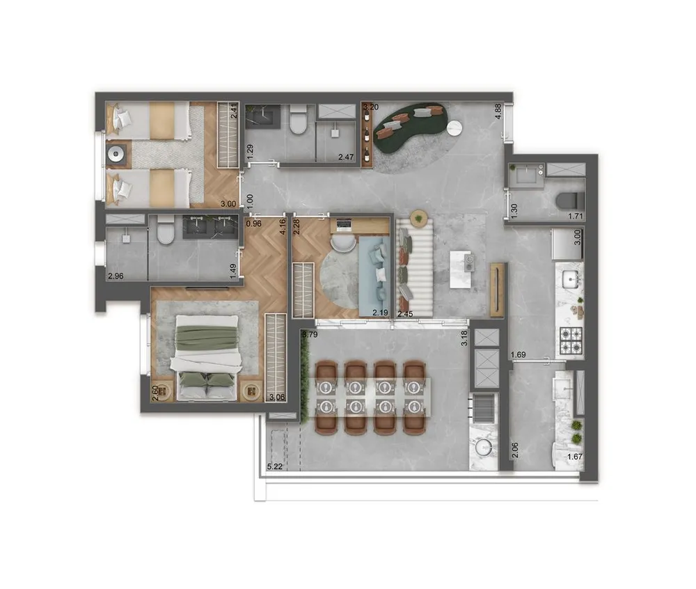 Apartamento, 2 quartos, 47 m² - Foto 16