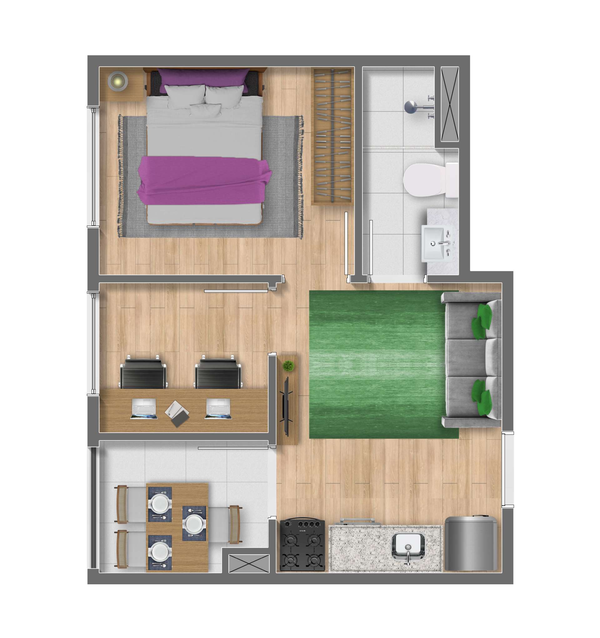Apartamento, 1 quarto, 17 m² - Foto 5