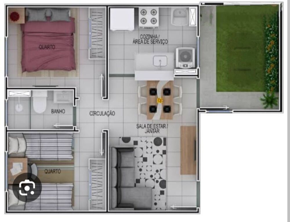 Apartamento, 2 quartos, 40 m² - Foto 3