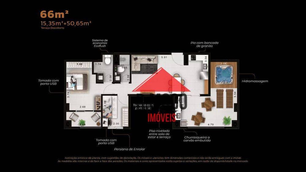 Apartamento à venda com 2 quartos, 33m² - Foto 11