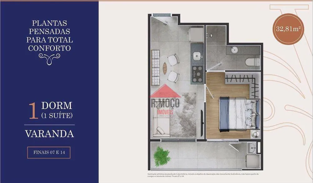 Apartamento, 1 quarto, 32 m² - Foto 5