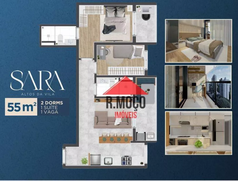Apartamento, 2 quartos, 55 m² - Foto 4