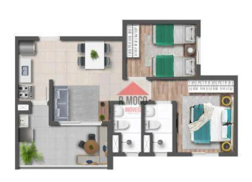 Apartamento, 2 quartos, 47 m² - Foto 8