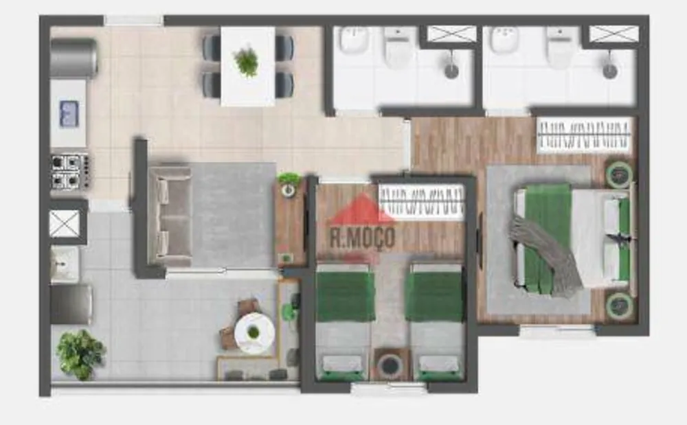 Apartamento, 2 quartos, 47 m² - Foto 6