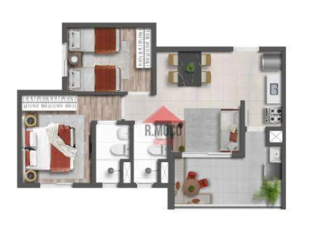 Apartamento, 2 quartos, 47 m² - Foto 9